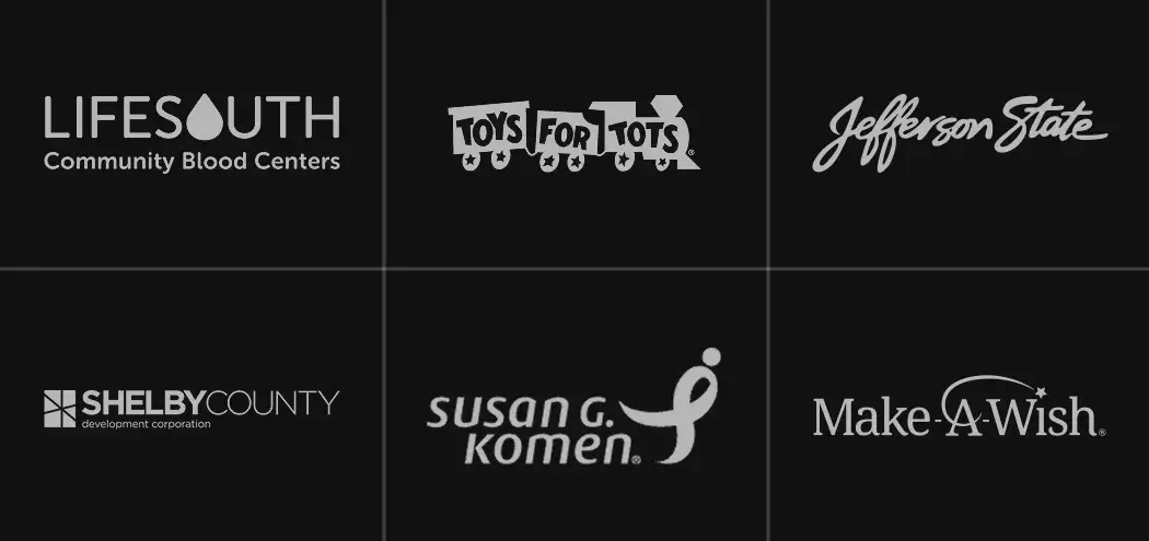 Collage of nonprofit and community organization logos.